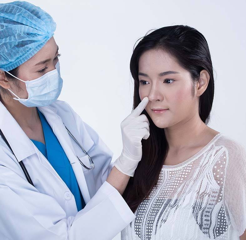 Combining facial plastic surgery procedures with nose surgery, Oahu. Rhinoplasty or nose job, Honolulu.