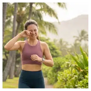 Women in Hawaii suffering from puffy eyes caused by VOG allergies.