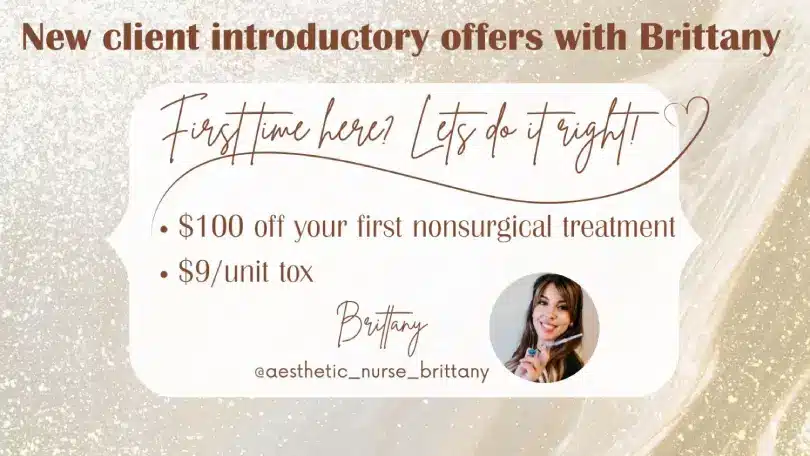 New client introductory offers with Brittany