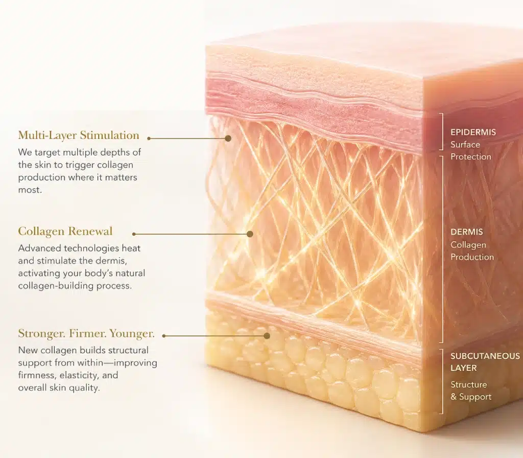 Multiple layers of skin representing Hawaii Facial Plastic Surgery’s approach to regenerative skin treatment and anti-aging.