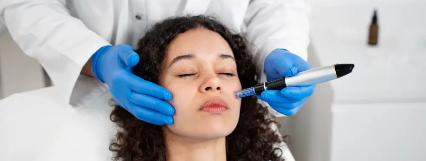 SkinPen microneedling with PRP treatment for skin rejuvenation and anti-aging. Now available at Hawaii Facial Plastic Surgery.